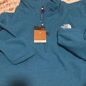 The North Face Men's Teal Zip-Up Sweater